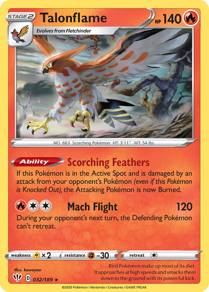 Darkness Ablaze Talonflame #32/189