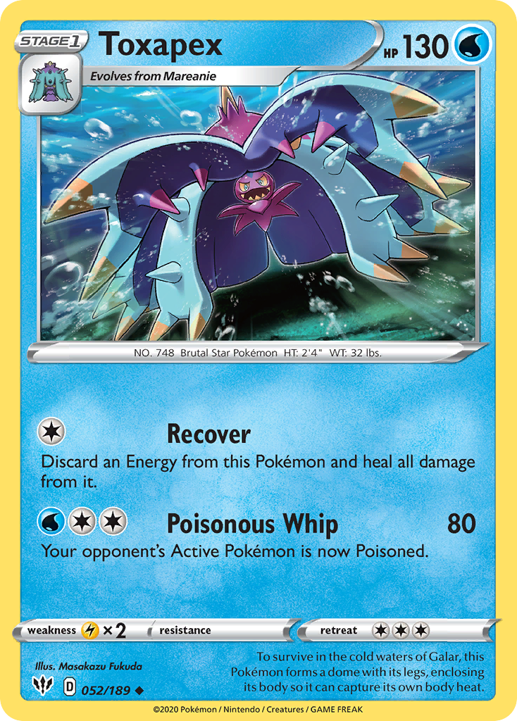 Darkness Ablaze Toxapex #52/189
