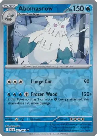 Destined Rivals Abomasnow #60/182 reverse holo
