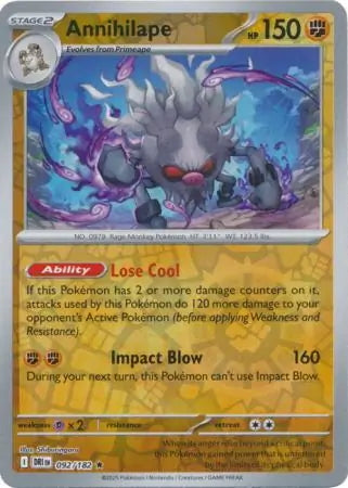 Destined Rivals Annihilape #92/182 reverse holo