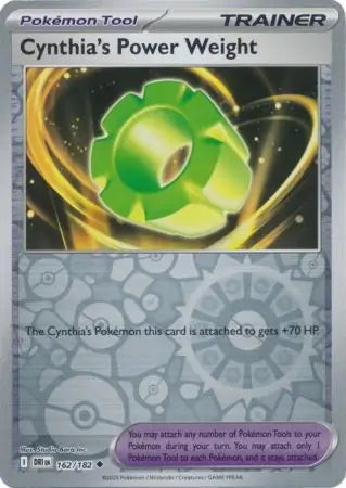 Destined Rivals Cynthia's Power Weight #162/182 reverse holo