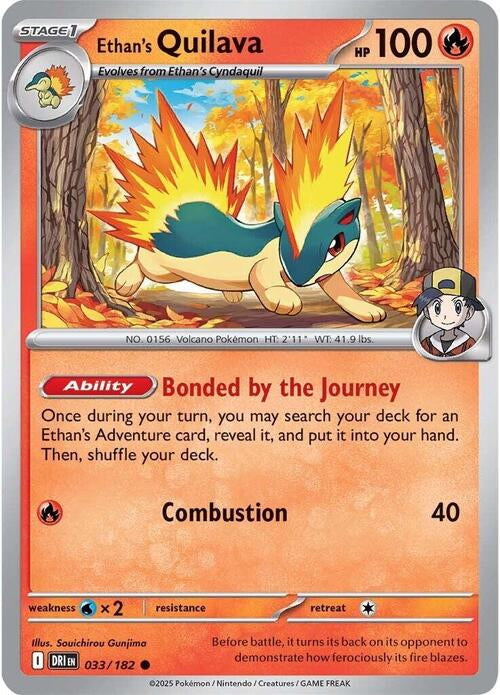 Destined Rivals Ethan's Quilava #33/182
