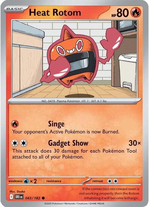 Destined Rivals Heat Rotom #43/182