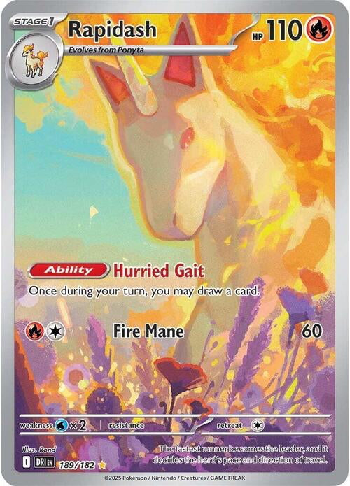 Destined Rivals Holo Rapidash #189/182