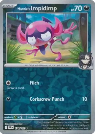 Destined Rivals Marnie's Impidimp #134/182 reverse holo