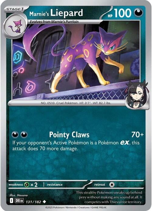 Destined Rivals Marnie's Liepard #131/182