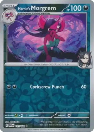 Destined Rivals Marnie's Morgrem #135/182 reverse holo