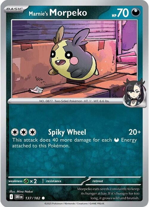 Destined Rivals Marnie's Morpeko #137/182