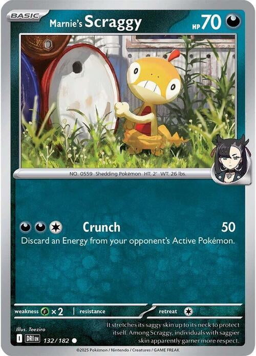 Destined Rivals Marnie's Scraggy #132/182