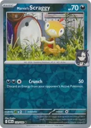 Destined Rivals Marnie's Scraggy #132/182 reverse holo