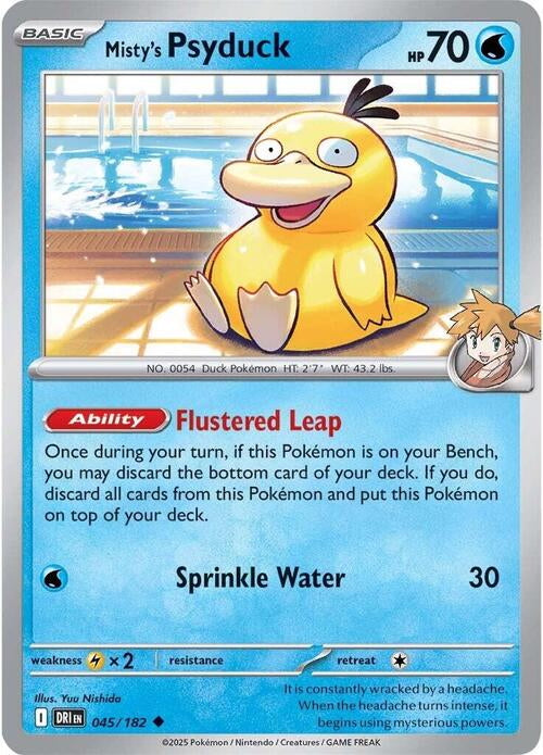 Destined Rivals Misty's Psyduck #45/182