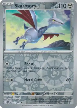 Destined Rivals Skarmory #141/182 reverse holo