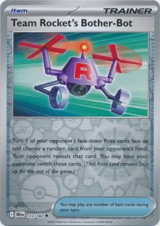 Destined Rivals Team Rocket's Bother-Bot #172/182 reverse holo