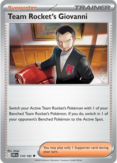 Destined Rivals Team Rocket's Giovanni #174/182