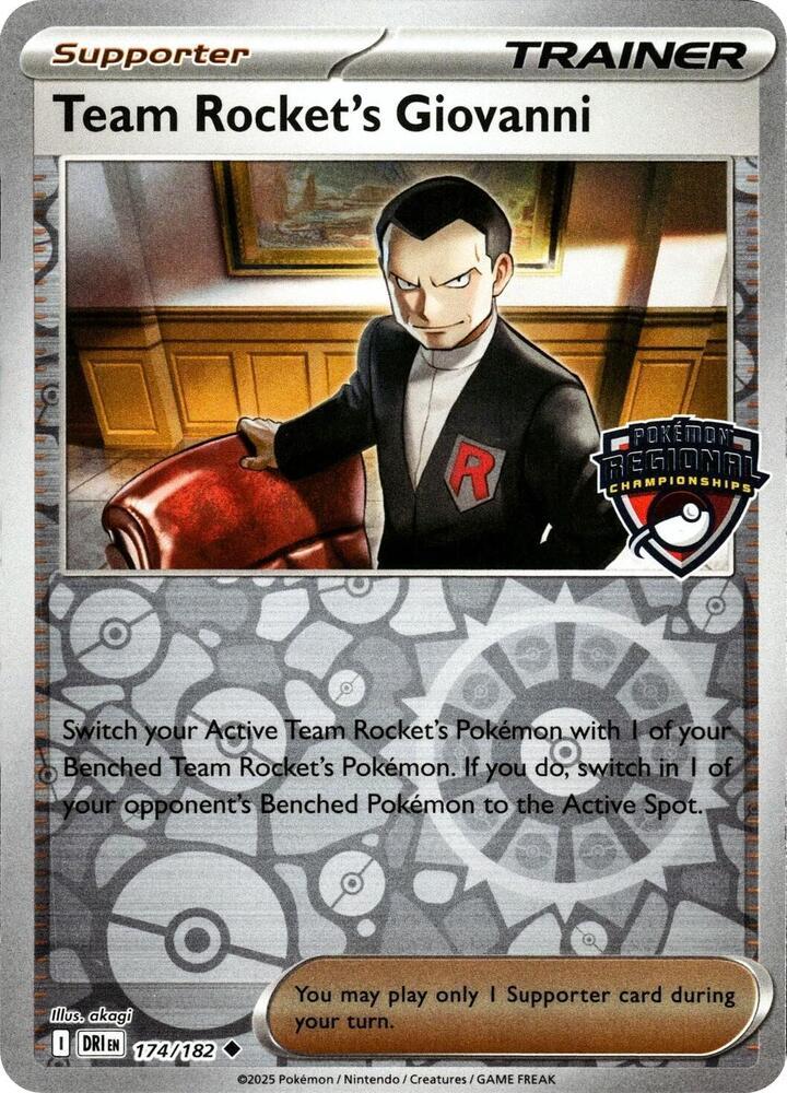 Destined Rivals Team Rocket's Giovanni #174/182 Championship