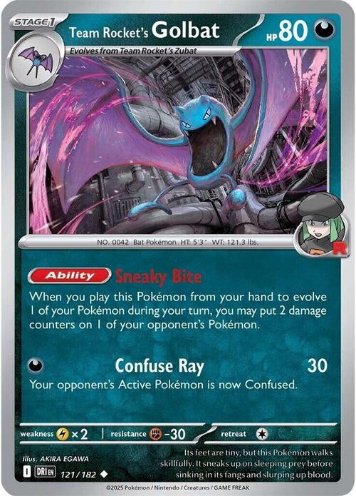 Destined Rivals Team Rocket's Golbat #121/182