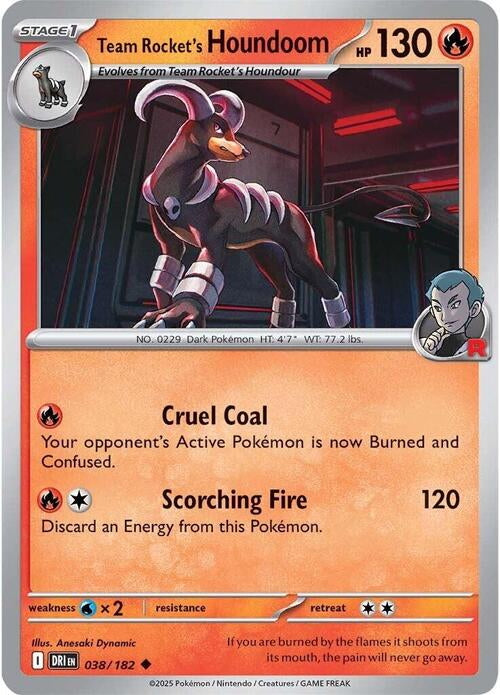 Destined Rivals Team Rocket's Houndoom #38/182