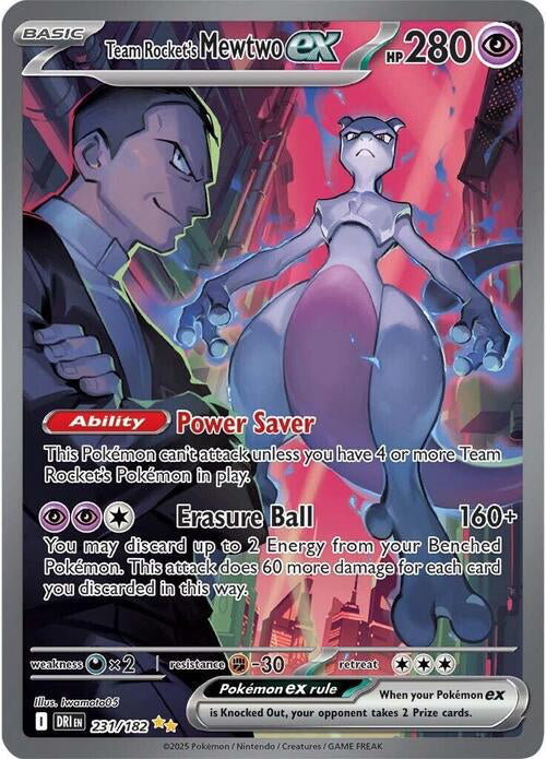 Team Rocket's Mewtwo 231/182 uit Destined Rivals