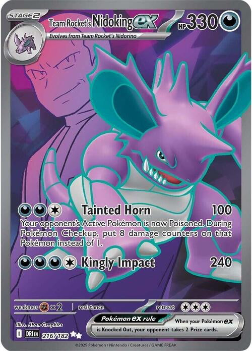 Destined Rivals Team Rocket's Nidoking #216/182