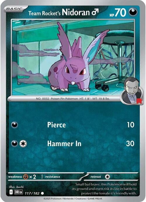 Destined Rivals Team Rocket's Nidoran♂ #117/182