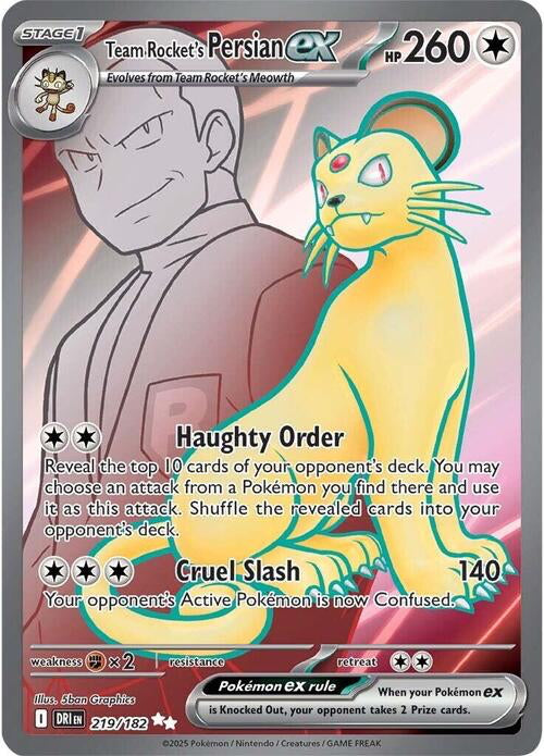 Destined Rivals Team Rocket's Persian #219/182