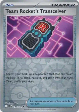 Destined Rivals Team Rocket's Transceiver #178/182 reverse holo