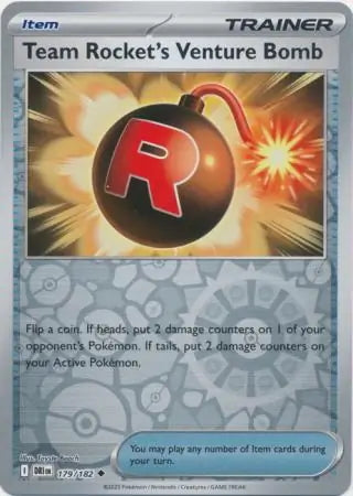 Destined Rivals Team Rocket's Venture Bomb #179/182 reverse holo