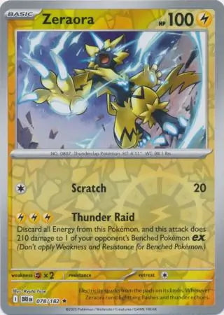 Destined Rivals Zeraora #78/182 reverse holo