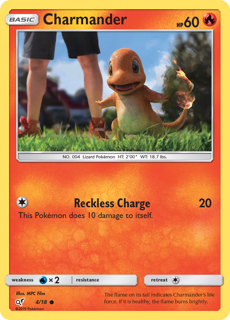Detective Pikachu Charmander #4/18