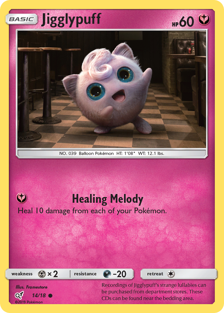 Detective Pikachu Jigglypuff #14/18