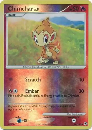 Diamond & Pearl Chimchar #76/130 reverse holo