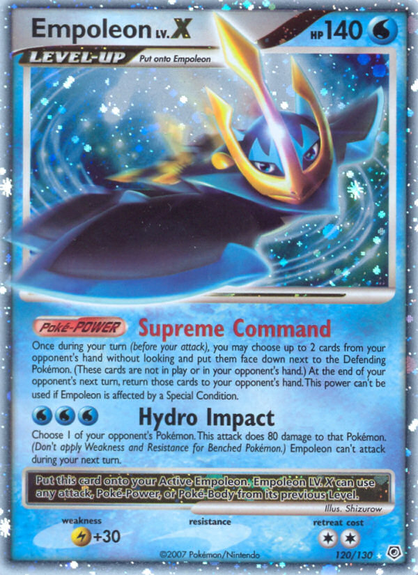 Diamond & Pearl Empoleon LV. X #120/130