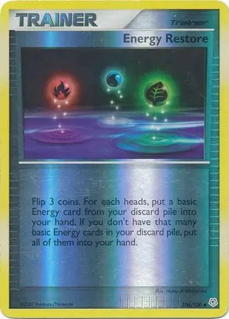 Diamond & Pearl Energy Restore #106/130 reverse holo