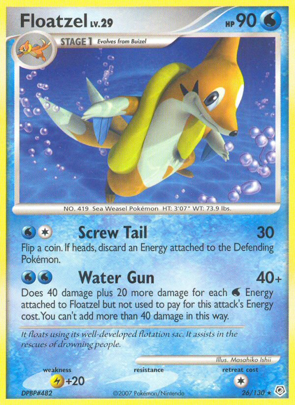 Diamond & Pearl Floatzel #26/130
