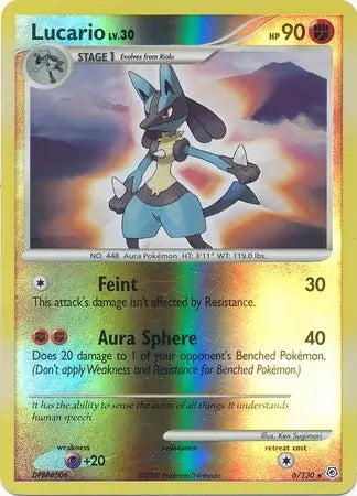 Diamond & Pearl Lucario #6/130 reverse holo