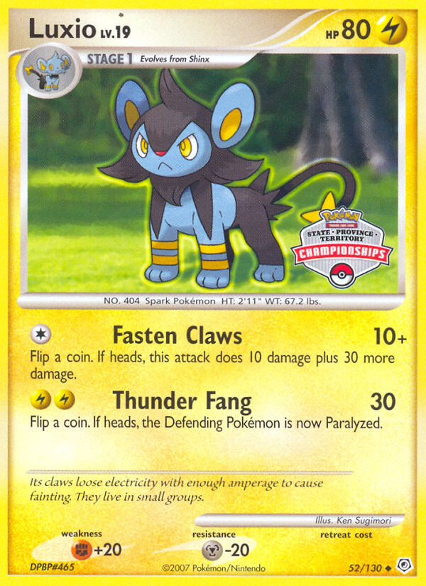 Diamond & Pearl Luxio #52 Promo
