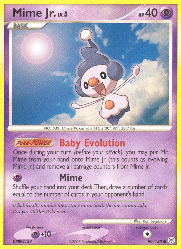 Diamond & Pearl Mime Jr. #90/130