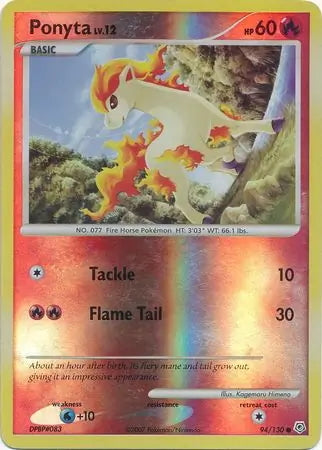 Diamond & Pearl Ponyta #94/130 reverse holo