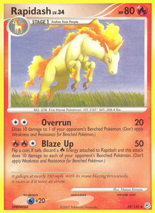 Diamond & Pearl Rapidash #59/130