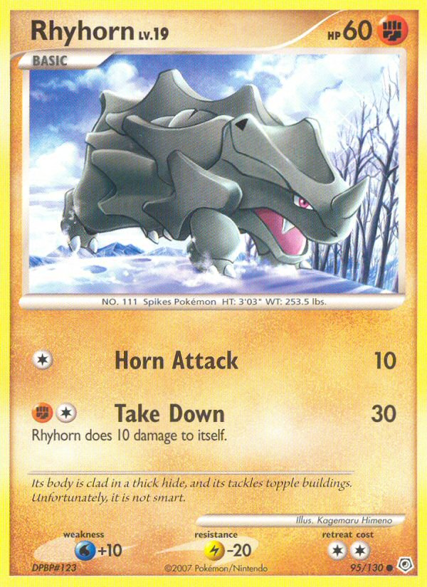 Diamond & Pearl Rhyhorn #95/130