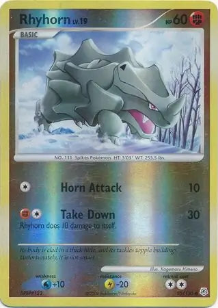 Diamond & Pearl Rhyhorn #95/130 reverse holo