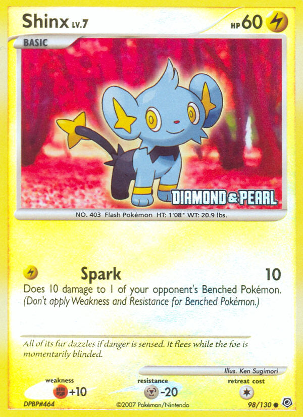 Diamond & Pearl Shinx #98 Stapmed Promo