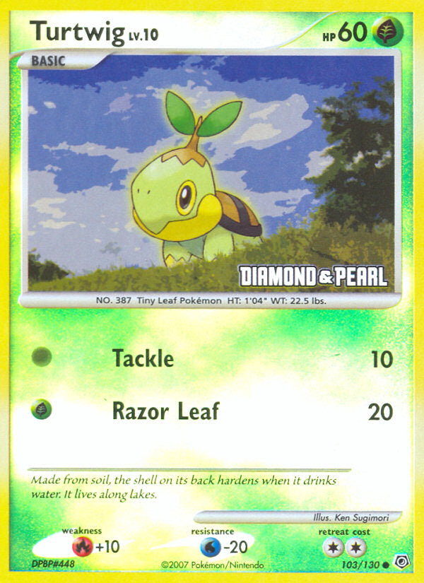 Diamond & Pearl Turtwig #103 Promo