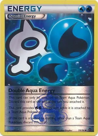 Double Crisis Double Aqua Energy #33/34 reverse holo