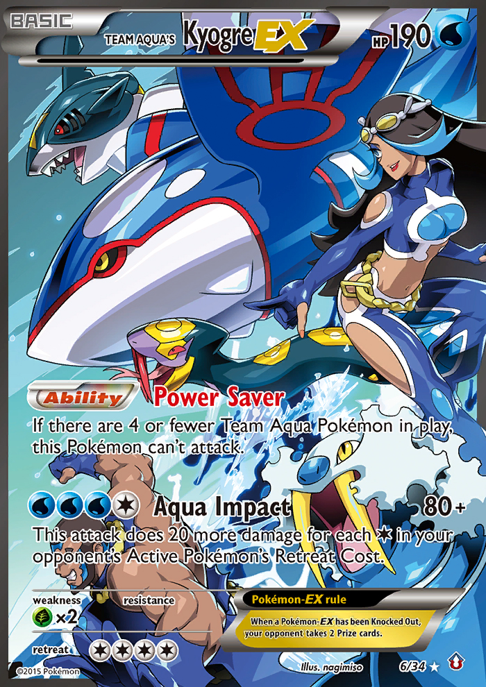 Team Aqua's Kyogre EX 6/34