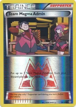 Double Crisis Team Magma Admin #29/34 reverse holo