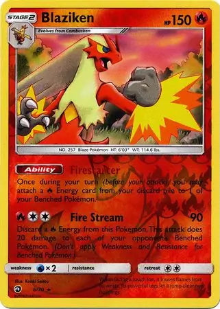 Dragon Majesty Blaziken #6/70 reverse holo