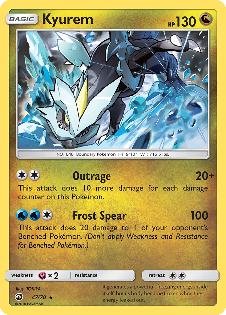 Dragon Majesty Holo Kyurem #47/70