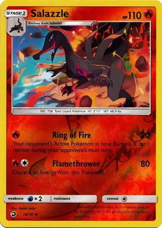 Dragon Majesty Salazzle #14/70 reverse holo