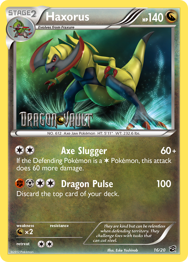 Dragon Vault Holo Haxorus #16 Stamped Promo